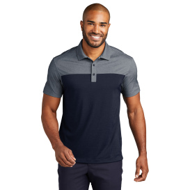 Port Authority K831 Fine Pique Blend Blocked Polo - River Blue Navy/River Blue Navy Heather