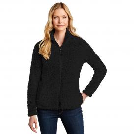 Port Authority L131 Ladies Cozy Fleece Jacket - Black