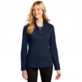 Port Authority L239 Ladies Grid Fleece Jacket - River Blue Navy