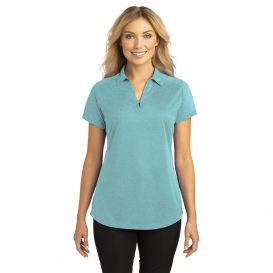 Port Authority L574 Ladies Digi Heather Performance Polo - Maui Blue