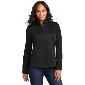 Port Authority L617 Ladies Flexshell Jacket - Deep Black