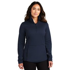 Port Authority L804 Ladies Smooth Fleece 1/4-Zip - River Blue Navy