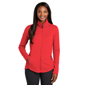 Port Authority L904 Ladies Collective Smooth Fleece Jacket - Red Pepper