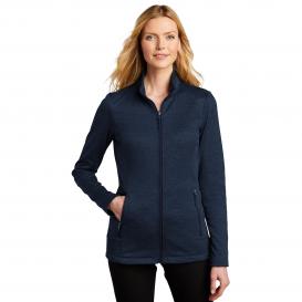 Port Authority L905 Ladies Cozy Fleece Jacket - River Blue Navy Heather