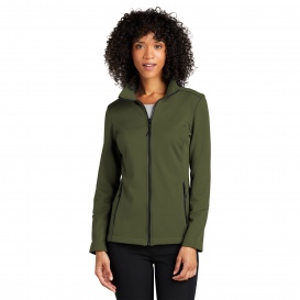 Port Authority L921 Ladies Collective Tech Soft Shell Jacket - Olive Green