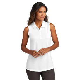 Port Authority LK110SV Ladies Dry Zone UV Micro-Mesh Sleeveless Polo - White