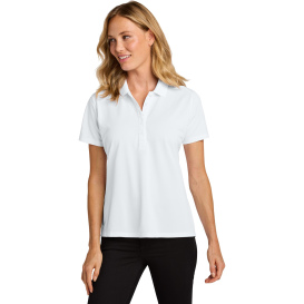 Port Authority LK240 Ladies Wearever Performance Pique Polo - White