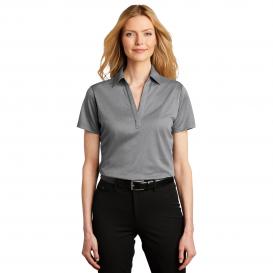 Port Authority LK542 Ladies Heathered Silk Touch Performance Polo - Shadow Grey Heather