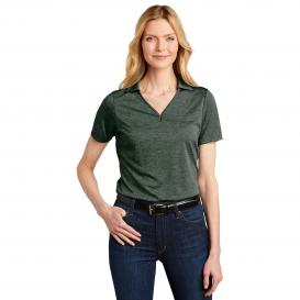 Port Authority LK585 Ladies Shadow Stripe Polo - Deep Forest Green