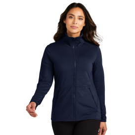 Port Authority LK595 Ladies Accord Stretch Fleece Full-Zip - Navy