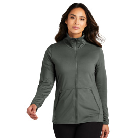 Port Authority LK595 Ladies Accord Stretch Fleece Full-Zip - Pewter