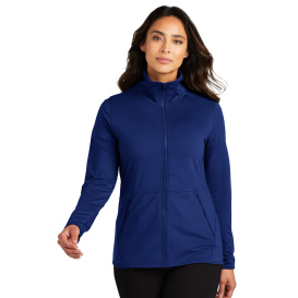 Port Authority LK595 Ladies Accord Stretch Fleece Full-Zip - Royal