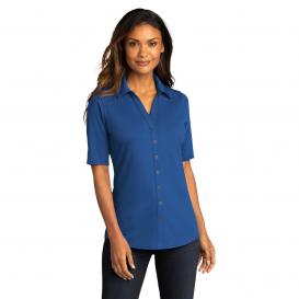 Port Authority LK682 Ladies City Stretch Top - True Blue