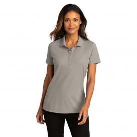 Port Authority LK810 Ladies SuperPro React Polo - Gusty Grey