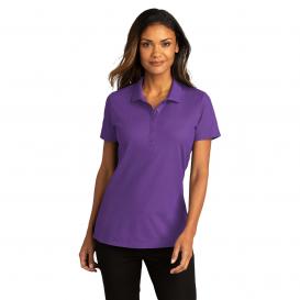 Port Authority LK810 Ladies SuperPro React Polo - Purple