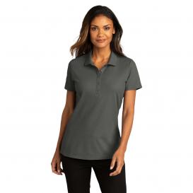 Port Authority LK810 Ladies SuperPro React Polo - Storm Grey