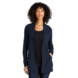 Port Authority LK825 Ladies Microterry Cardigan - River Blue Navy