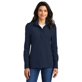 Port Authority LK829 Ladies Fairway Stretch 1/4-Zip - River Blue Navy