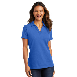 Port Authority LK867 Ladies C-FREE Cotton Blend Pique Polo - True Blue