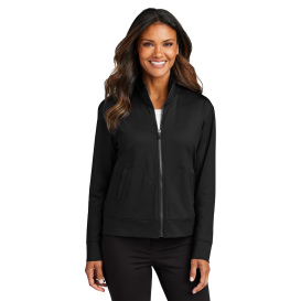 Port Authority LK881 Ladies C-FREE Double Knit Full-Zip - Deep Black