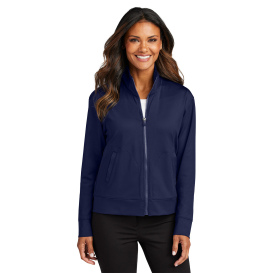 Port Authority LK881 Ladies C-FREE Double Knit Full-Zip - True Navy