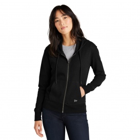 Ladies black zipper store hoodie