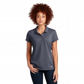 New Era LNEA301 Ladies Slub Twist Polo - True Navy Twist