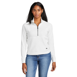 New Era LNEA541 Ladies STS 1/2-Zip - Fan White