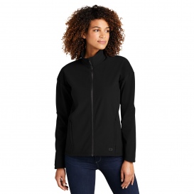 OGIO LOG755 Ladies Commuter Full-Zip Soft Shell - Blacktop