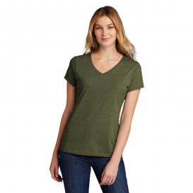 Port & Company LPC330V Ladies Tri-Blend V-Neck Tee - Military Green Heather