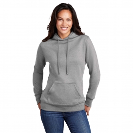 Port & Company LPC78H Ladies Core Fleece Pullover Hooded Sweatshirt - Athletic Heather