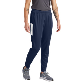 Sport-Tek LPST800 Ladies Travel Pants - True Navy/White