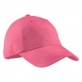 Port Authority LPWU Ladies Garment Washed Cap - Bright Pink