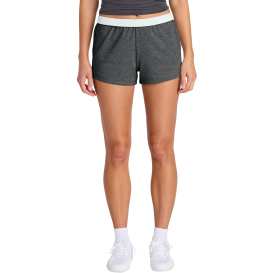 Sport-Tek LST311 Ladies Jersey Knit Squad Shorts - Dark Gray Heather 