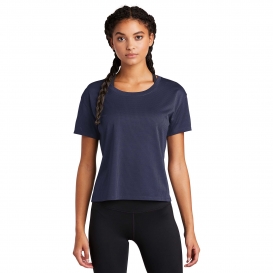 Sport-Tek LST411 Ladies PosiCharge Draft Crop Tee - True Navy