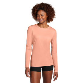 Sport-Tek LST420LS Ladies Posi-UV Pro Long Sleeve - Soft Coral