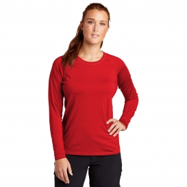 Sport-Tek LST470LS Ladies Long Sleeve Rashguard Tee - True Red