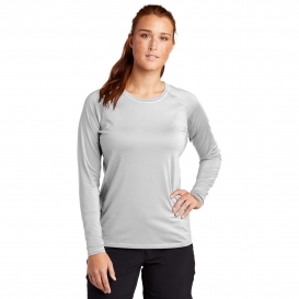 Sport-Tek LST470LS Ladies Long Sleeve Rashguard Tee - White