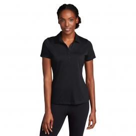 Sport-Tek LST530 Ladies PosiCharge Strive Polo - Black