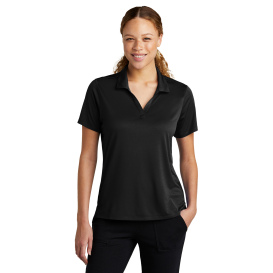 Sport-Tek LST535 Ladies Sideline Polo - Black