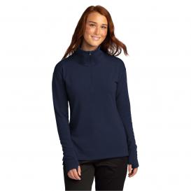 Sport-Tek LST561 Ladies Sport-Wick Flex Fleece 1/4-Zip - True Navy