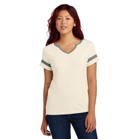 Sport-Tek LST6041 Ladies Halftime Notch Neck Tee - Ecru/Vintage Heather