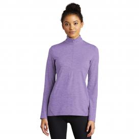Sport-Tek LST711 Ladies Exchange 1.5 Long Sleeve 1/2-Zip Pullover - Hyacinth Heather