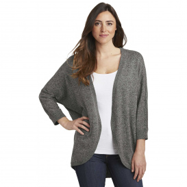 Port Authority LSW416 Ladies Marled Cocoon Sweater - Warm Grey Marl