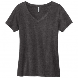 Volunteer Knitwear LVL45V Women\'s Daily V-Neck Tee - Dark Heather Grey