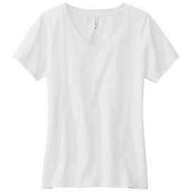 Volunteer Knitwear LVL45V Women\'s Daily V-Neck Tee - White