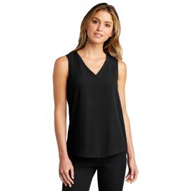 Port Authority LW703 Ladies Sleeveless Blouse - Black