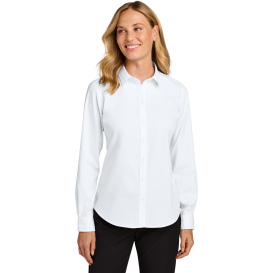 Port Authority LW816 Ladies Long Sleeve Nailhead Easy Care Shirt - White