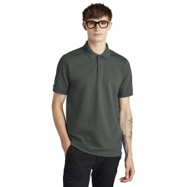 Mercer+Mettle MM1000 Stretch Heavyweight Pique Polo - Anchor Grey