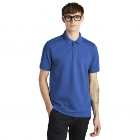 Mercer+Mettle MM1000 Stretch Heavyweight Pique Polo - Blue Note